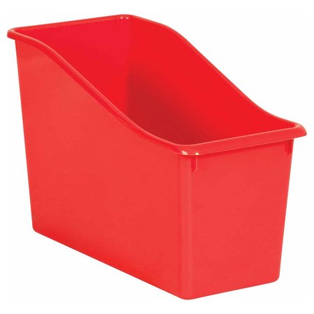 Teacher Created Resources Book Storage Bin, Plastic, Red, 6 PK 20391